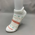 Bombas Women s Ankle Socks 4 Pair Pack Cream Peach Fair Isle Size S M L New