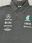 Mercedes Amg Petronas F1 Team Black Polo Shirt 2023 Mens Medium