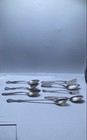 Mixed Flatware Lot 8pc Sterling Silver Souvenir Spoons   Serving Pieces Vintage