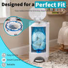 2 Pack Diaper Pail Refill Bags Compatible With Munchkin Uv