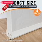 Pickmesh 4 Pcs 36 Inch Door Storm Bottom Sweep For 1 To 1-2 5 Inch  White