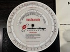 Nuclear-chicago Nuclearule - Circular Slide Rule For Radiation Measurements