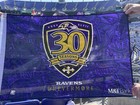 New Nfl Baltimore Ravens Collectors Flag 9 14 2025 Sga 30th Anniversary