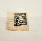 Abraham Lincoln Black 4 Cent Stamp Antique Vintage  Rare 