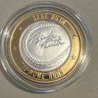 Babe Ruth  999 Silver Collector Series 714 Home Runs Casino Token  11