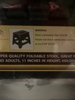 11 Inch Folding Step Stool For Kids And Adults Holds Up To 200 Lbs Black
