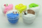 5 Packs Dual Color Cloud Slime Kit With Mint  Lemon  Coffee  Panda  Peach Stress