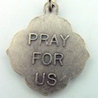 Silver Tone Saint Joseph With Child Jesus Christ Medal Pendant  7 8 Inch