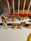 Vintage 1962 Wooden Fisher Price Circus Wagon Train  Animals  Ladders   Rare