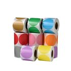 2  Round Thermal Label 600 Labels roll  Self-adhesive  Multicolor