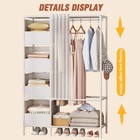 Wardrobe Clothes Closet Storage Organizer For Bedroom Wardrobe Heavy Duty 4 Tier
