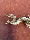 Tiffany   Co  Schlumberger 18k Yellow Gold  Diamond   Lapis Thistle Brooch 1970s