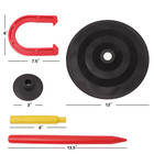 Indoor outdoor Rubber Horseshoe Game Set For Adults   Kids Backyard Lawn Games