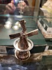 Beautiful Hallmarked Dutch Silver Miniature Windmill  Very Well Built  Fast Ship