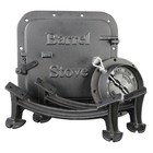 Barrel Stove Kit Cast Iron Wood Burning Converts Steel Drum Into A Wood Heater