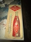 Vintage Rc Royal Crown Cola Soda Thermometer Tin Sign  50s Diamond Crown 