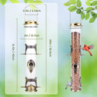 2pk Metal Wild Bird Feeder Squirrel Proof Bird Feeders For Outside Hanging 6 Por