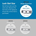 Kensington Slim N17 2 0 Combination Laptop Lock For Wedge-shaped Slot Dell