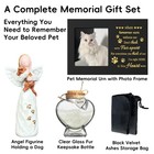 Pet Memorial Urn With Photo Frame  110 Cubic Inches Wooden Pet Cremation Urn    