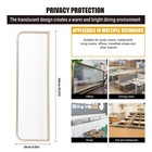 Striped Glass Restaurant Decorative Partitions  Desk Divider  Privacy Panels