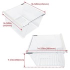 Refrigerator Clear Crisper Drawer Polystyrene For Whirlpool Wp2188656  Ps890591