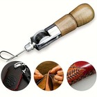 Ergonomic Compact Heavy-duty Sleek Professional Imitation Leather Sewing Awl Set