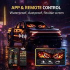 Led Eyes For Car  Truck  Semi   Rv Windshield  2pcs 24   5  Flexible Animated Rgb