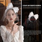 Fascinator Headband Hat Bows Feather Wedding Tea Party Church Headwear Cockta   