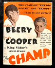  mgm  The Champ  1931 Movie Herald - Wallace Berry  Jackie Cooper