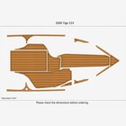2000 Tige 21v  Eva Faux Teak Marine Mat Foam Floor
