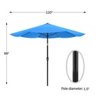 Umbrella - Vented Canopy With Tilt  brilliant Blue 