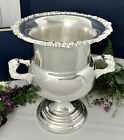Champagne Bucket Silver Plated Sheridan Vintage Ice Bucket Silver Trophy Urn