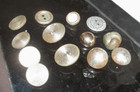 Vtg Fancy Button Lot Of 13 Vintage Silver Metal Buttons Vintage