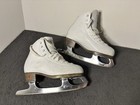 Riedell White Figure Skates Lace-up For Ice Skating - Youth Size 1