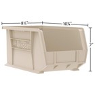 Akro-mils 6 Pack Akrobins Plastic Storage Bins  Space-saving Organizers  Blue