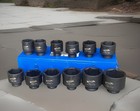12pcs 1  Drive 6 Point Jumbo Deep Impact Socket Set Sae 2-1 8    3-1 2  Cr-mo