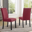 5 Pc Red Round Dining Room Set Metal Legs Kitchen Furniture Table 4 Chairs New