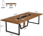 8ft Large Conference Table  94 49lx 47 24w X 29 53h Inches Meeting Podcast Table