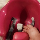 Bumbo Baby Booster Seat Pink W  Safety Harness Straps And Buckle