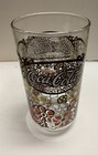 Lot Of 6 Coca-cola Drinking Glasses Retro Floral Colorful 