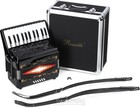 Rossetti 2512 25-key Piano Accordion - G  Black