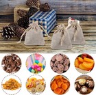 20 Pcs Small Burlap Gift Bags 3 5x2 7 Inch Drawstring Reusable Diy Craft Bags