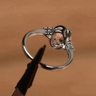 3 00 Ct Oval Cut Natural Morganite   Diamond Wedding Ring 14k White Gold