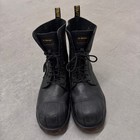 Vintage Dr Martens Industrial 2007 Steel Toe Leather Boots Size 12 Rare Combat