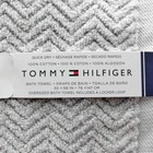 Tommy Hilfiger Home L Chevron Ribbed Texture Bath Towel Set L 12 Pc L Grey
