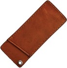 Rough Ryder Large Pocket Knife Slip Pouch Case Holder Brown Leather 4 5  Closed