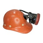 Vintage Msha Koehler Wheat Mining Electric Cap Lamp 4v Battery   Helmet Untested