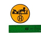 Designer Iron-on Hermes Paris Logo 3  Round Patch