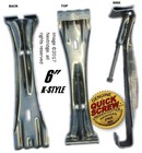 Quick Screw 6  Inch Aluminum Hidden Rain Gutter Bracket Hook Clip Style Hangers