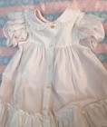 Vintage Girl s Bryan Pink Dress With White Pinafore Size 5 Read Description